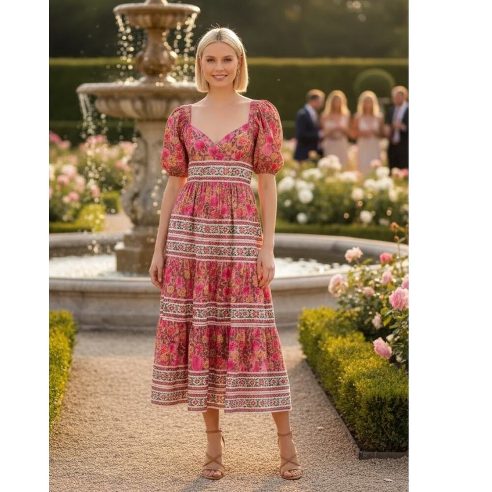 Mille Maja Maxi Dress Medium Pink NEW